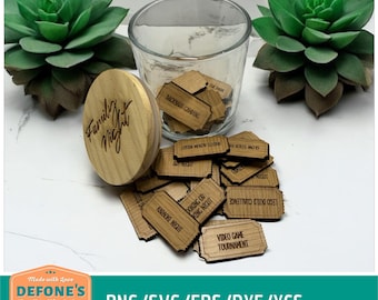 DIGITAL Family Night Jar | 35 Family Activity Tokens | Activity Tokens |  | Anniversary | Birthday Family | Time with the kids