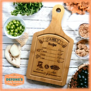 Personalized/Custom Cutting Board - Family Recipe - Wedding Gift, Engagement, Serving Board, Personalized Kitchen Gift, Charcuterie Board
