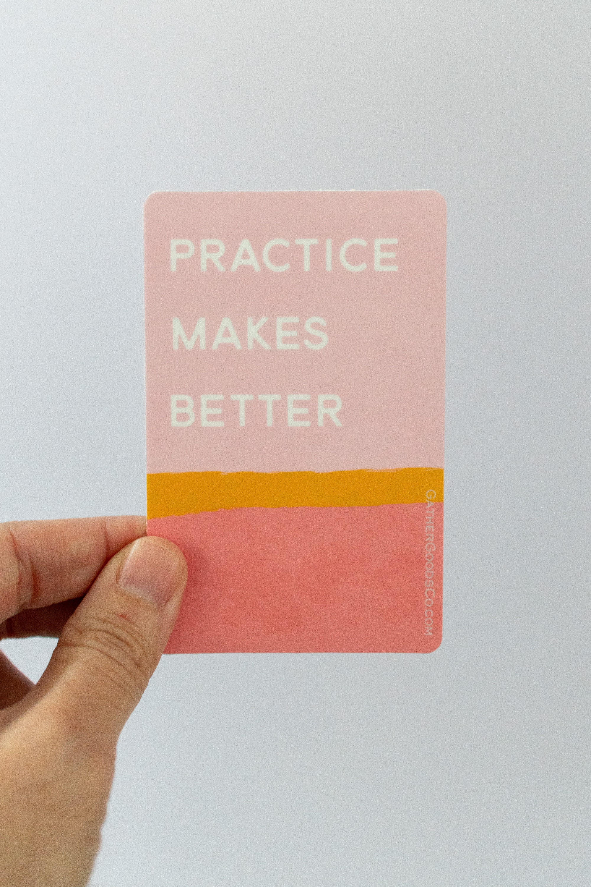 Practice Makes Better Sticker in Pink, 4