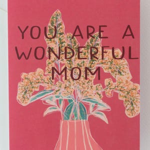 Vous êtes une maman formidable : une carte élégante pour la Fête des Mères | Carte de voeux faite main pour maman