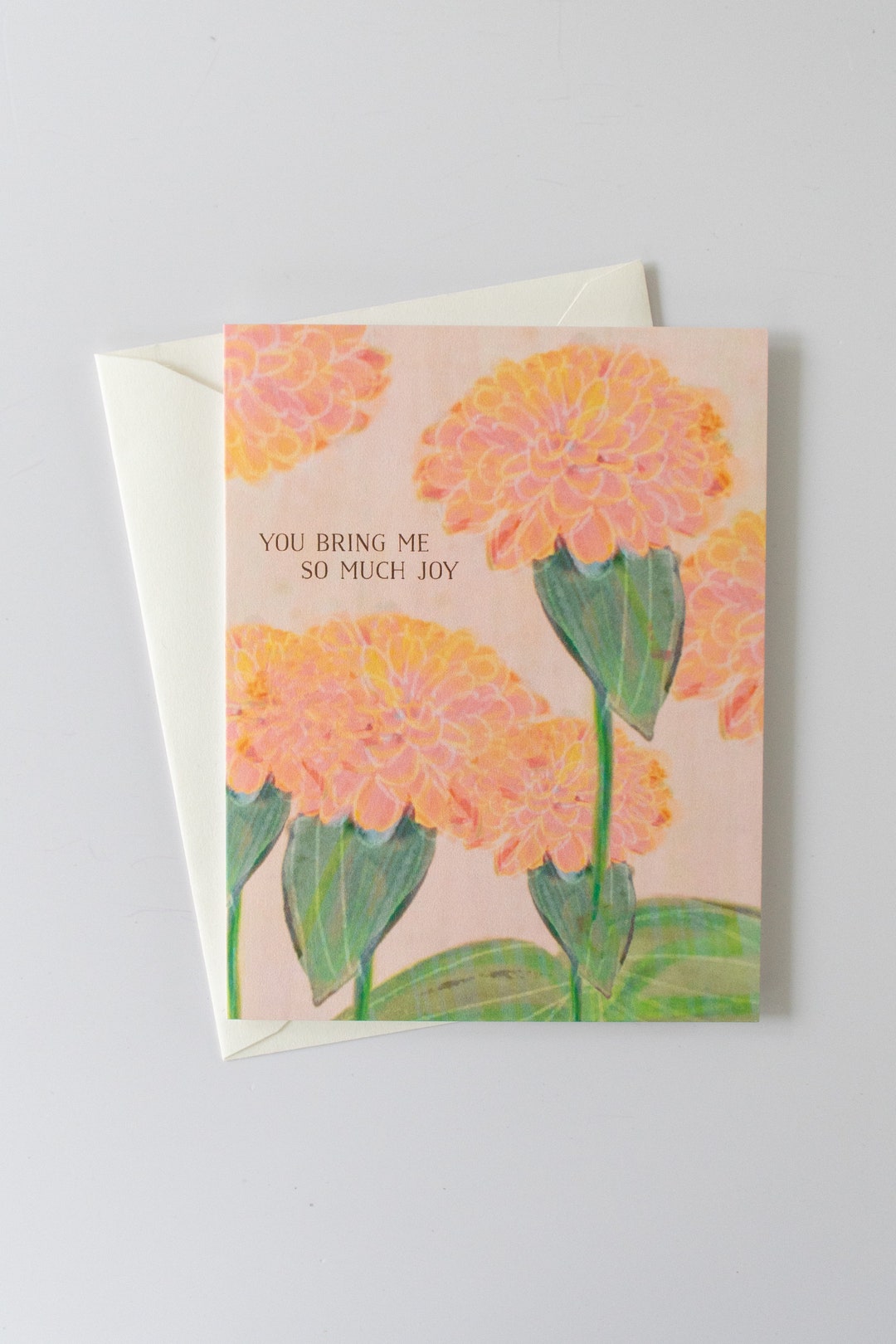 You Bring Me so Much Joy, Cheerful Art Card, Illustrated Greeting Card ...