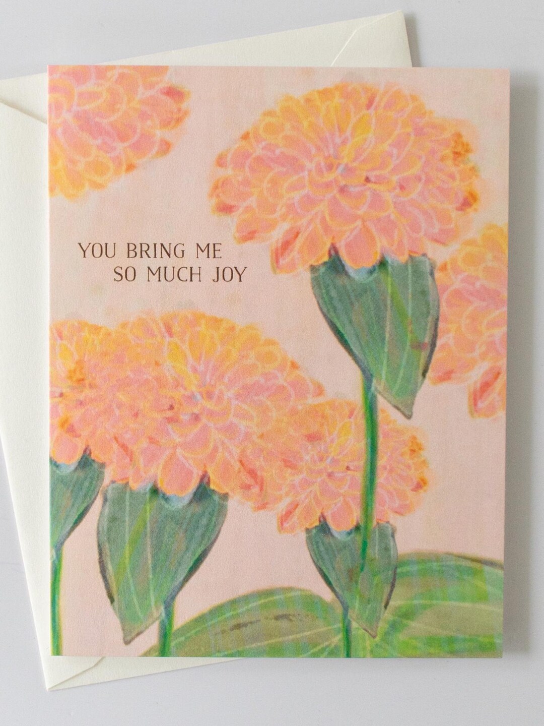 You Bring Me so Much Joy, Cheerful Art Card, Illustrated Greeting Card ...
