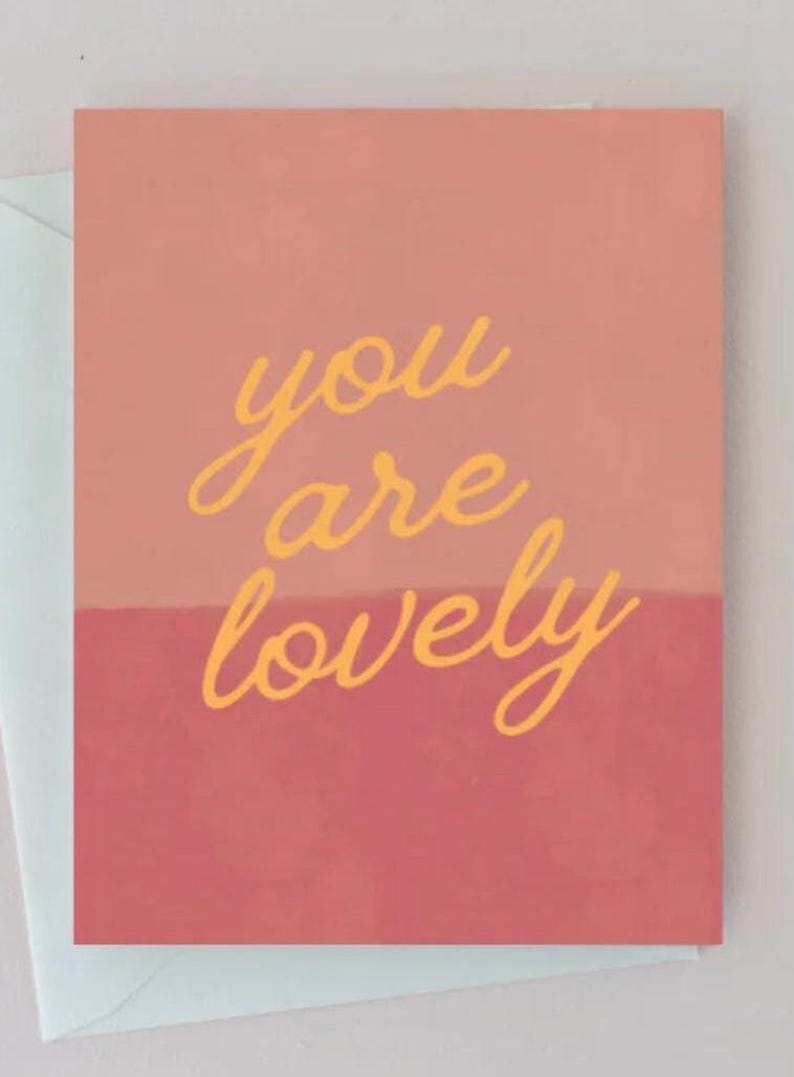 Carte de correspondance You Are Lovely – Carte de voeux en papier recyclé image 1