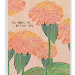 You Bring Me so Much Joy, Cheerful Art Card, Illustrated Greeting Card ...