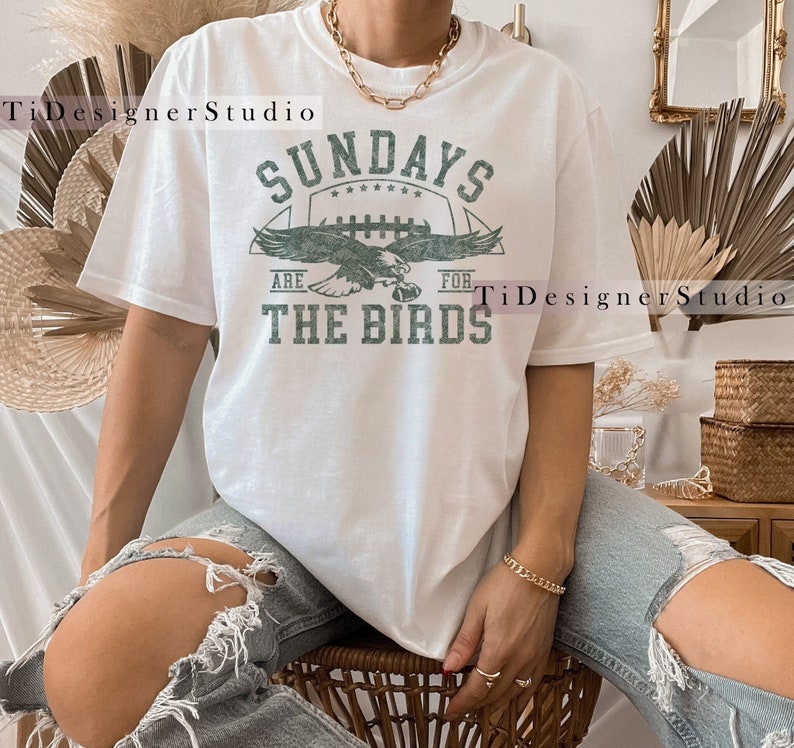 Philadelphia Eagles Football Sundays Are For The Birds Shirt Gift Merch Game Day, Road to Victory Philly Sweatshirt and Shirt, Birds Gang White
