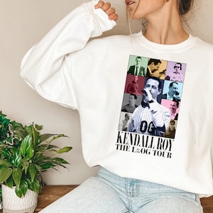 Kendall Roys the Eras Tour Shirt, Limited Kendall Logan Roy Tee Shirt, Kendall Roy Succession Fan Gift Shirt and SweatShirt Merch for Fans White Sweatshirt