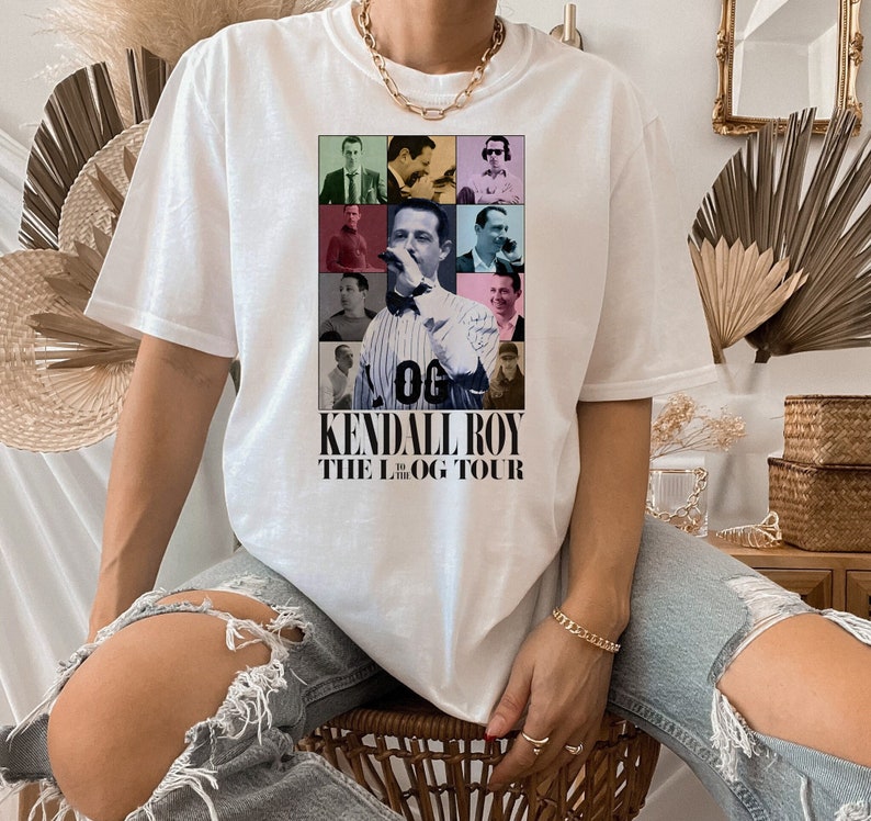 Kendall Roys the Eras Tour Shirt, Limited Kendall Logan Roy Tee Shirt, Kendall Roy Succession Fan Gift Shirt and SweatShirt Merch for Fans White