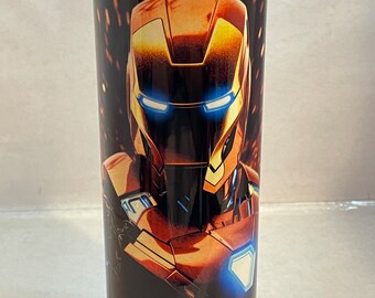 Iron Man Tumbler, Marvel Stainless Steel 20-Ounce Sublimation