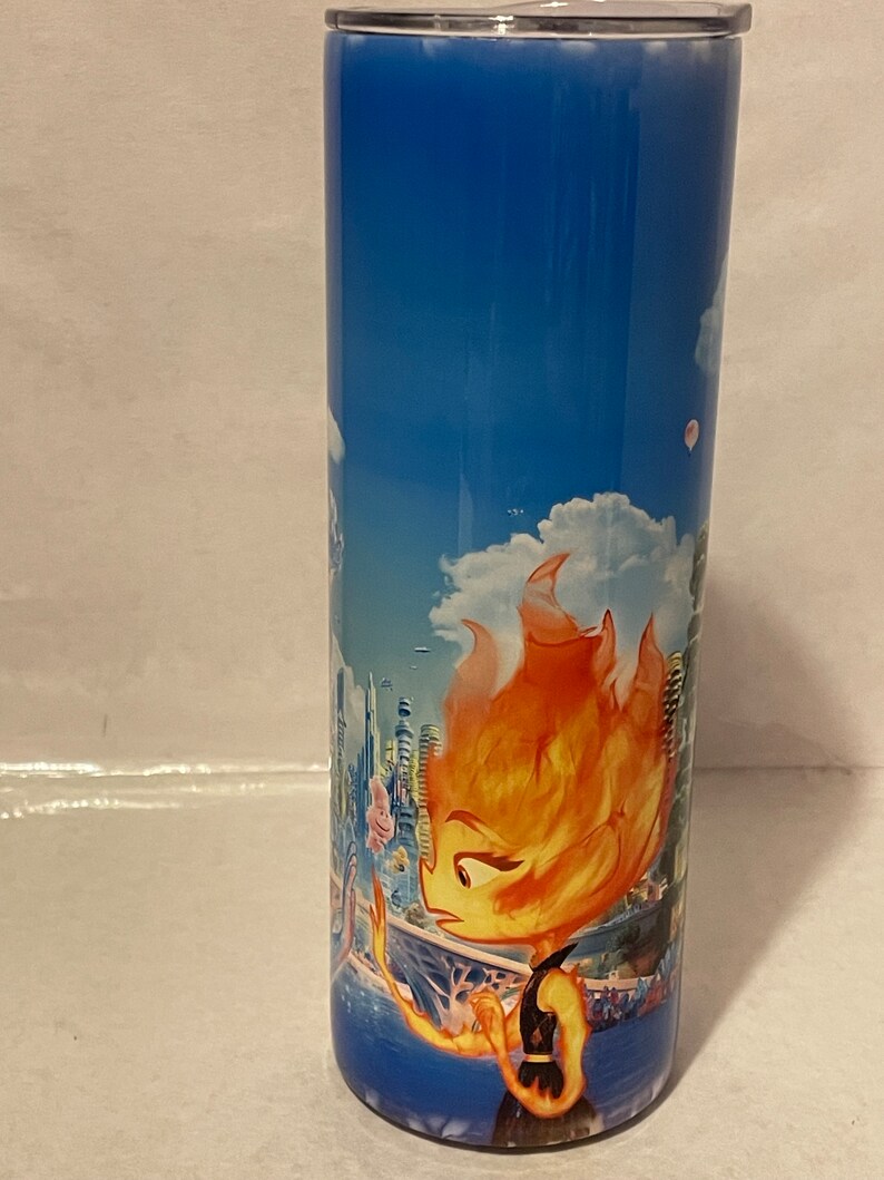 Disney Pixar Elemental Tumbler. Ember and Wade Tumbler. 20 Ounce ...