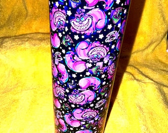 Cheshire Cat Stainless Steel Tumbler, Alice in Wonderland 20 oz
