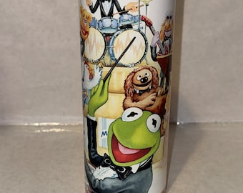 Muppets Stainless Steel Tumbler: Kermit, Piggy & Band - 20 oz