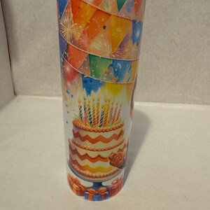 Birthday Spider-Man Stainless Steel Tumbler, 20 oz Skinny bild 4