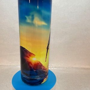 Mandalorian tumbler Grogu tumbler Star Wars Mandalorian and Grogu, Baby Yoda, 20-ounce straight skinny stainless steel sublimation tumbler Bild 6
