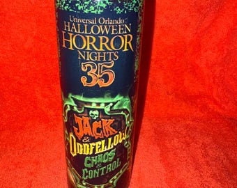 HHN 35 Jack & Oddfellow Chaos and Control tumbler 20 oz sublimation stainless steel