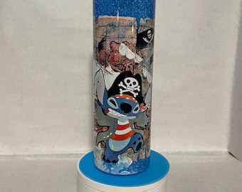 Pirate Stitch tumbler 20 ounce straight skinny stainless steel sublimation