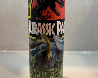 Jurassic Park tumbler 20 ounce straight skinny stainless steel sublimation tumbler