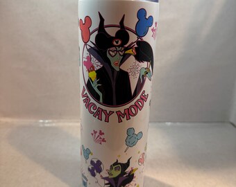 Maleficent “Vacay Mode” 20oz Stainless Steel Tumbler