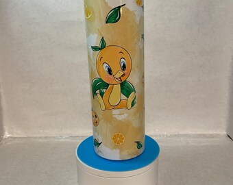 Orange Bird tumbler 20 ounce straight skinny stainless steel sublimation