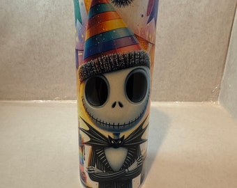 Birthday Jack Skellington Stainless Steel Tumbler, Nightmare Before Christmas
