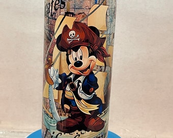 Pirate Mickey Mouse Tumbler: 20 oz Stainless Steel Sublimation