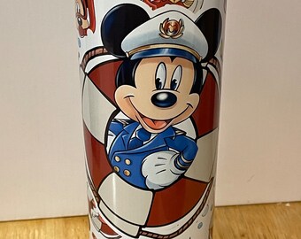 Disney Cruise tumbler Mickey Mouse tumbler 20-ounce skinny straight stainless-steel sublimation tumbler
