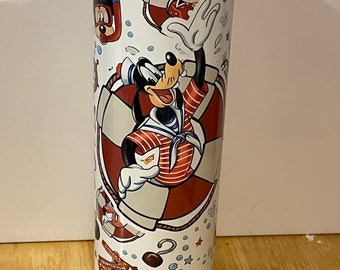 Disney Cruise tumbler Goofy tumbler  20-ounce skinny straight stainless-steel sublimation tumbler