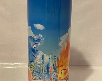 Vaso Elemental. Vaso Ember and Wade. Vaso recto y delgado de acero inoxidable de 20 onzas con sublimación.