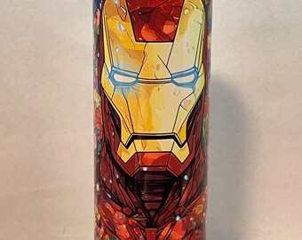 Iron Man tumbler Marvel tumbler 20-ounce stainless steel sublimation tumbler