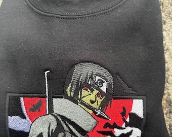 Anime Embroidered Sweatshirt, Embroidered Anime Shirt, Anime Shirt, Embroidered Shirt, Embroidered Hoodie, Anime Tee,