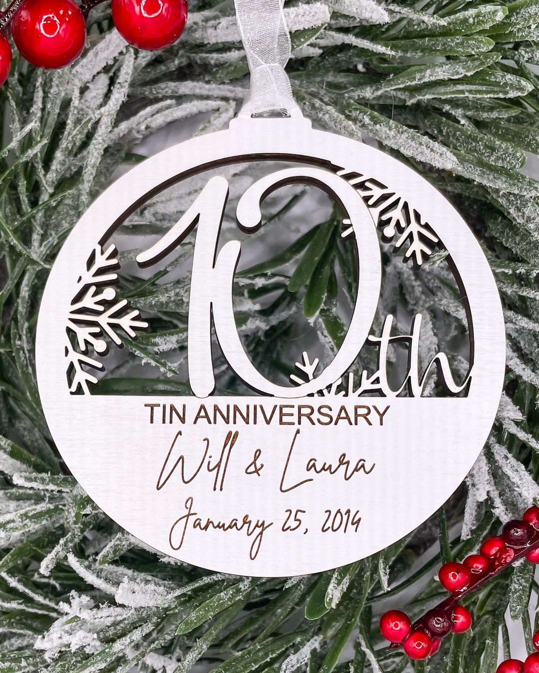 Anniversary Christmas Ornament 