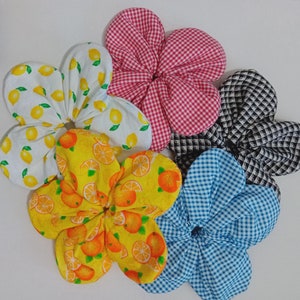 Elastico per capelli a forma di fiore/Elastico per capelli a quadretti/Elastico per capelli pied de poule/Elastico per capelli oversize/Elastico per capelli per chignon e code di cavallo/Buona festa della mamma