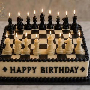Chess Piece Soy Candle | Handmade Chess Lover Gift | Unique Home Decor | Beeswax Candle | Father’s Day Gift | Game Room Decor