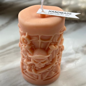 Halloween Demon Cylindrical Candle