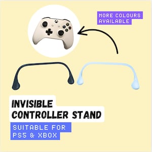 Invisible Controller Stand for PS5/Xbox One XS/Playstation Office Desk - Floating Minimalist Design Dock Display - Customisable Gamer Gift