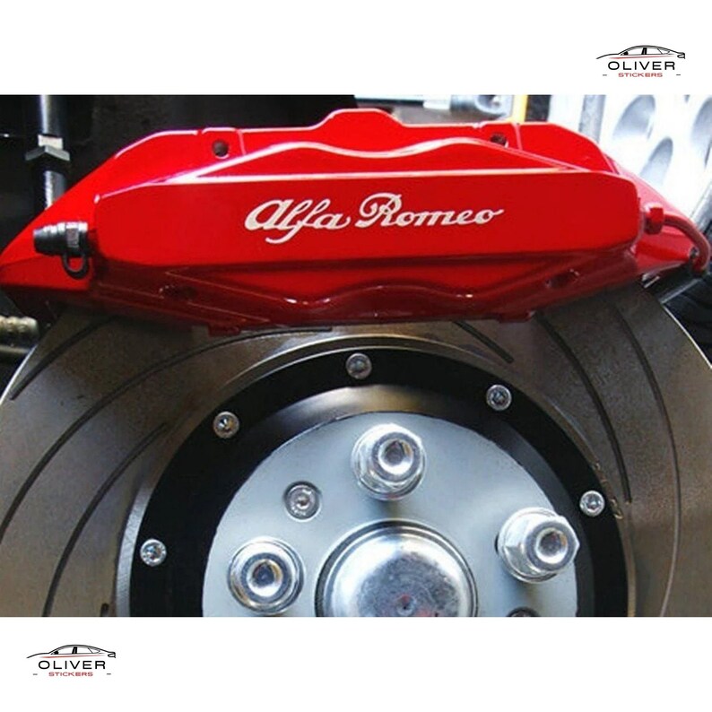 6x Alfa Romeo Brake Calipers Decal Stickers for Car High Etsy
