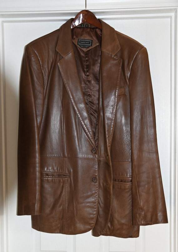 Vintage Saxony Leather Jacket