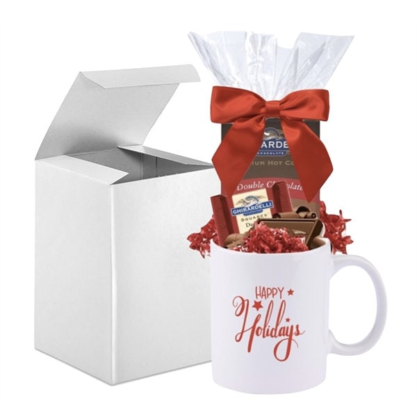 Ghirardelli Double Hot Chocolate Holiday Gift Set with Mug