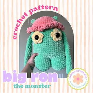 Big Ron Monster, CROCHET PDF PATTERN