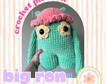 Big Ron Monster, CROCHET PDF PATTERN