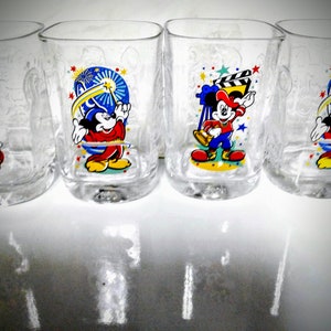Vintage Mickey Mouse Glass Tumbler from Bosco