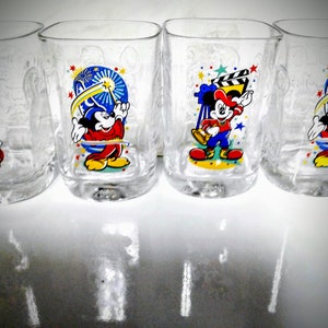 Gold-rimmed Mickey Mouse Drinkware Set - ID: augdisneyana20078