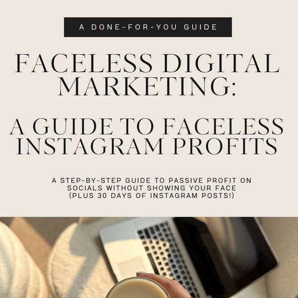 FACELESS DIGITAL MARKETING. guide to passive profits