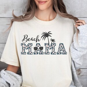 Camisa gráfica de mamá, camiseta de playa de verano de gran tamaño, camiseta de mamá, top de madre con estampado de vaca, regalo para mamá, camiseta de mamá con gráfico occidental, camisa de mamá con estampado de vaca