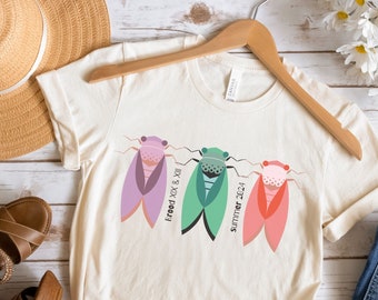 Cicada Shirt 2024, Cicada Emergence, Cicada Concert Party T-shirt, Bug Humor, Goblincore, Insect Tee, Nature Lover,Cicada summer infestation