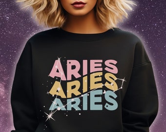 T-shirt Ram sterrenbeeld, astrologie verjaardagscadeau, T-shirt sterrenbeeld, top horoscoop, retro verjaardag T-shirt, Ram Sign-shirt Ram persoonlijkheid trui