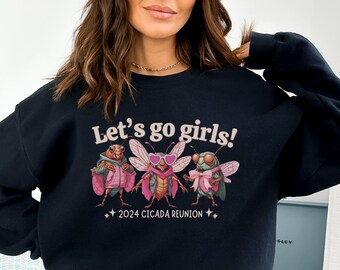 Cicada Shirt 2024 Cicada Party tee Funny Cicada Girly girl sweatshirt Cicada tour 2024, Bug Humor Goblincore Insect Tee Shirts Nature Lover