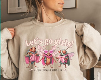 Cicada 2024 shirt, Funny Cicada Girly girl sweatshirt, Cicada tour 2024, Bug Humor, Goblincore tee, Nature Lover, Cicada reunion tee