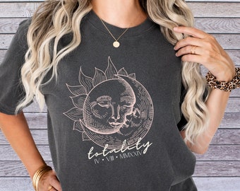 Total Eclipse 8 kwietnia 2024 Koszulka, American Eclipse 4.08.24, Astronomiczna koszulka T-shirt Celestial Tee Eclipse, Astrologia T-shirt Prezent, Koszulki Grupowe