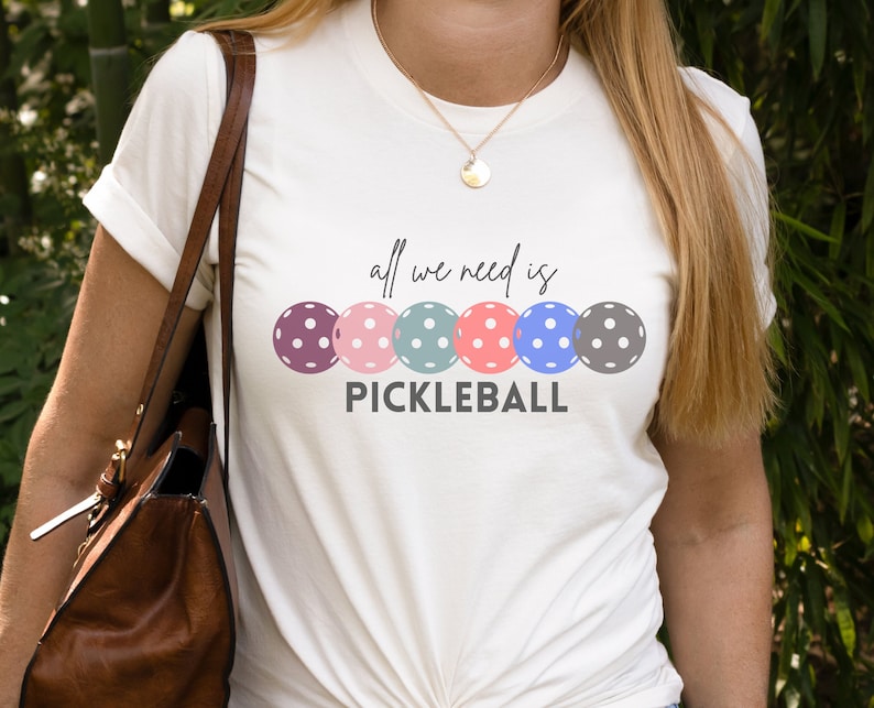 Maglietta Donna Pickleballer: Top Manica Corta Con Frase E Racchetta, Morbida E Ampia - 4