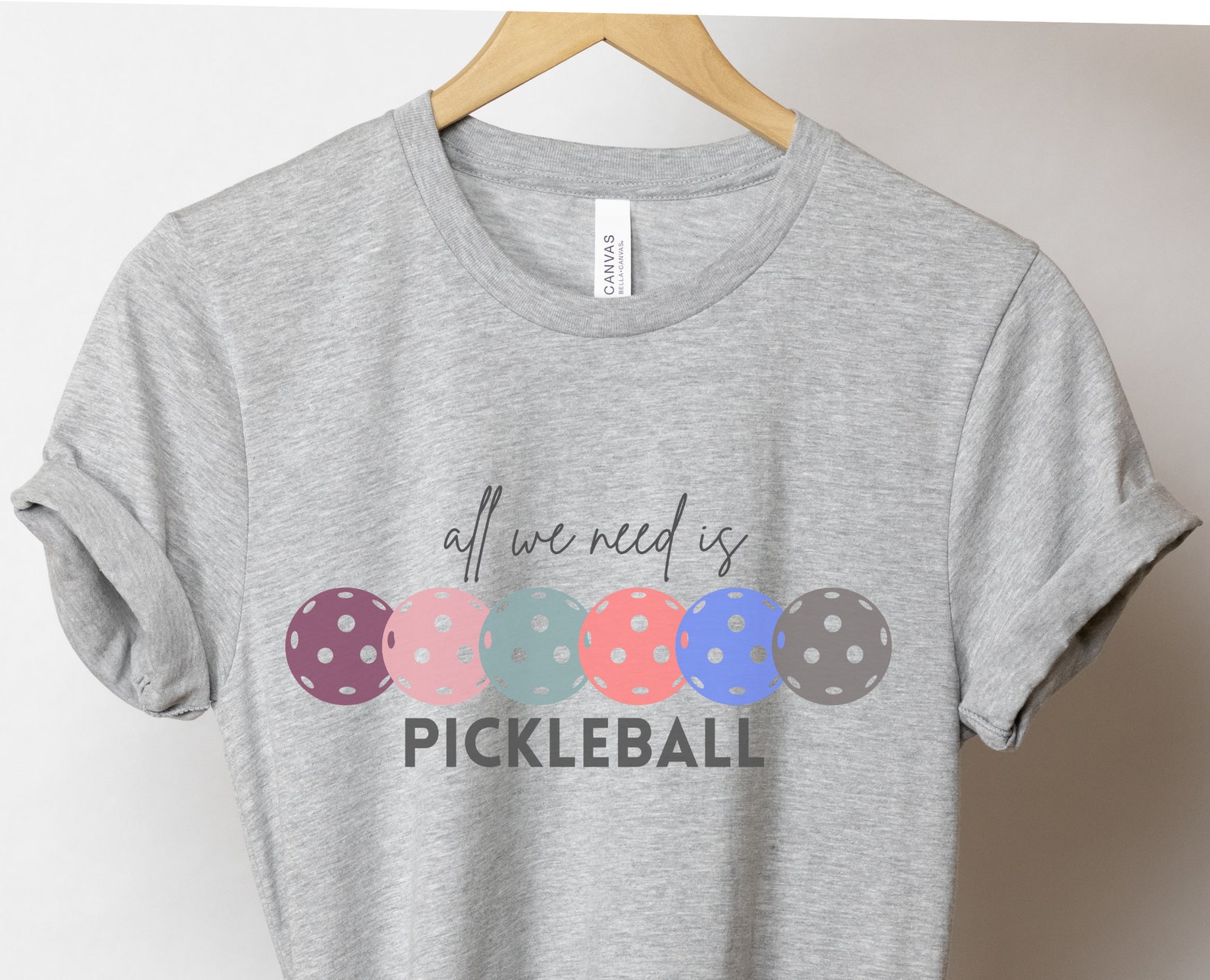 Maglietta Donna Pickleballer: Top Manica Corta Con Frase E Racchetta, Morbida E Ampia - 3